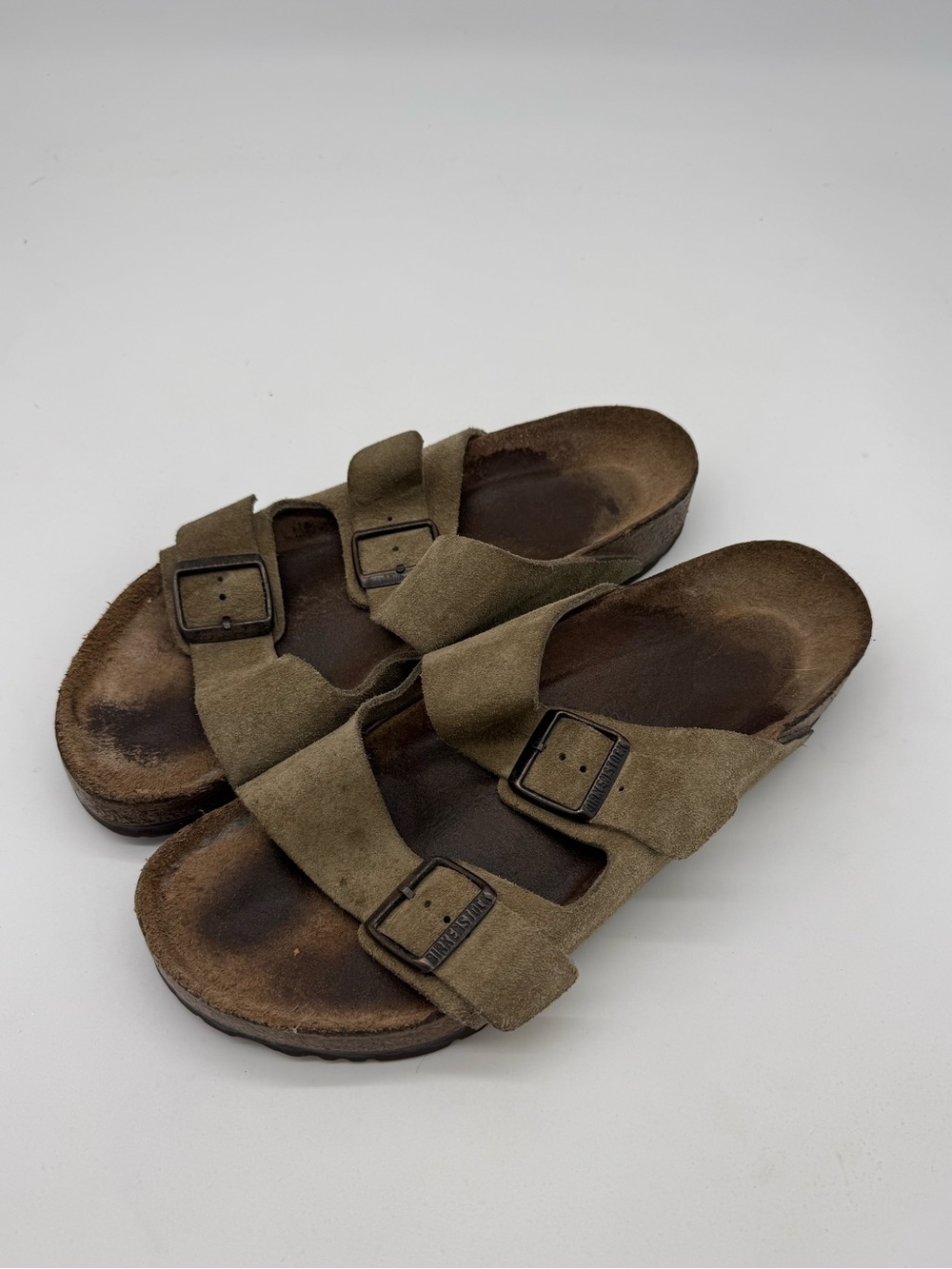 Birkenstock Arizona Sandals Brown Suede Unisex 42 Womens 11-11.5 Mens 9-9.5
